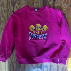 Vintage Warner Bros. Fuchsia Tweety Top